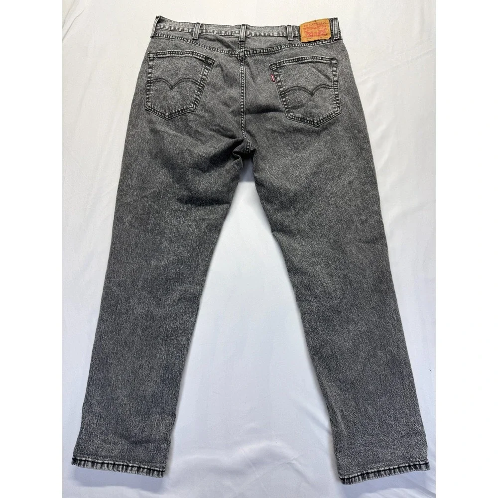 Levi's 541 Jeans Mens 38x32 Gray‎ Denim Cotton Stretch Tapered Leg Athletic Fit